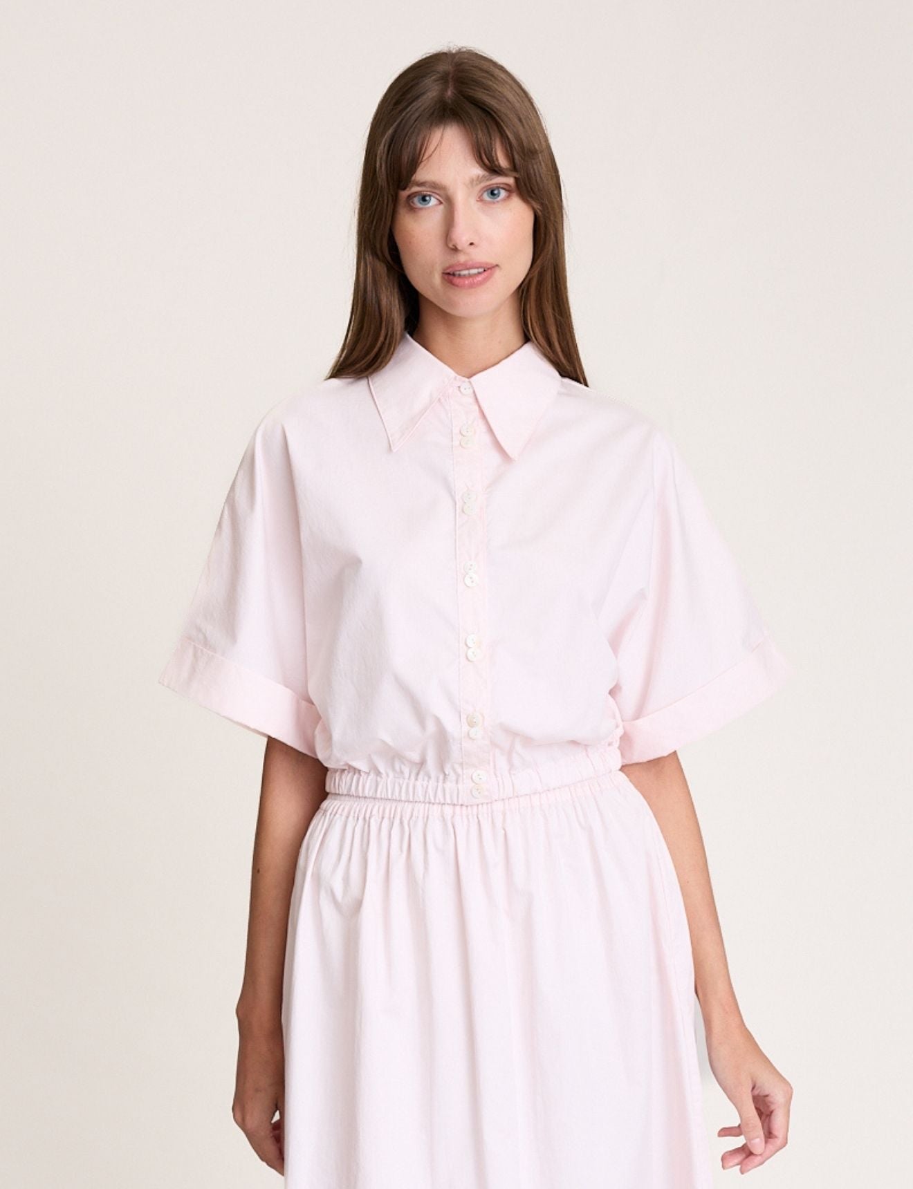 CROP CUFF SHIRT PETAL