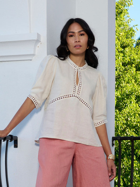 SCULPT TOP IVORY