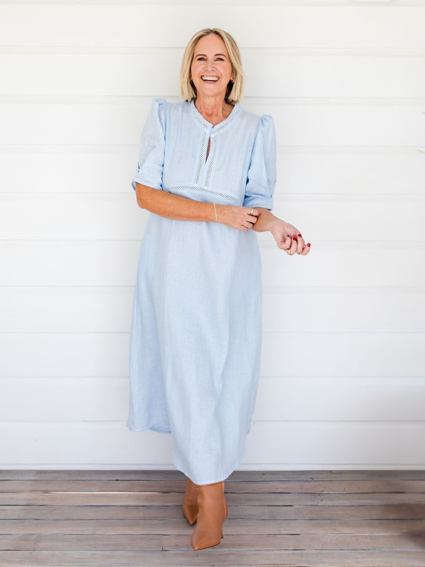SCULPT DRESS BLUE