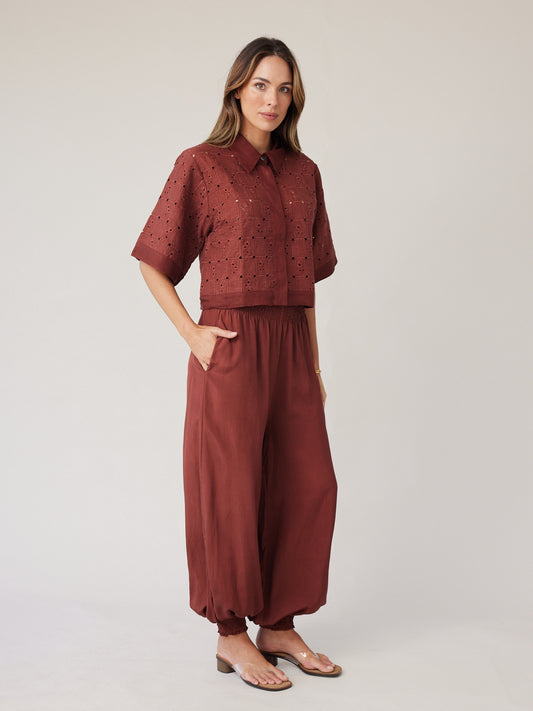 BALLOON PANT MOCHA