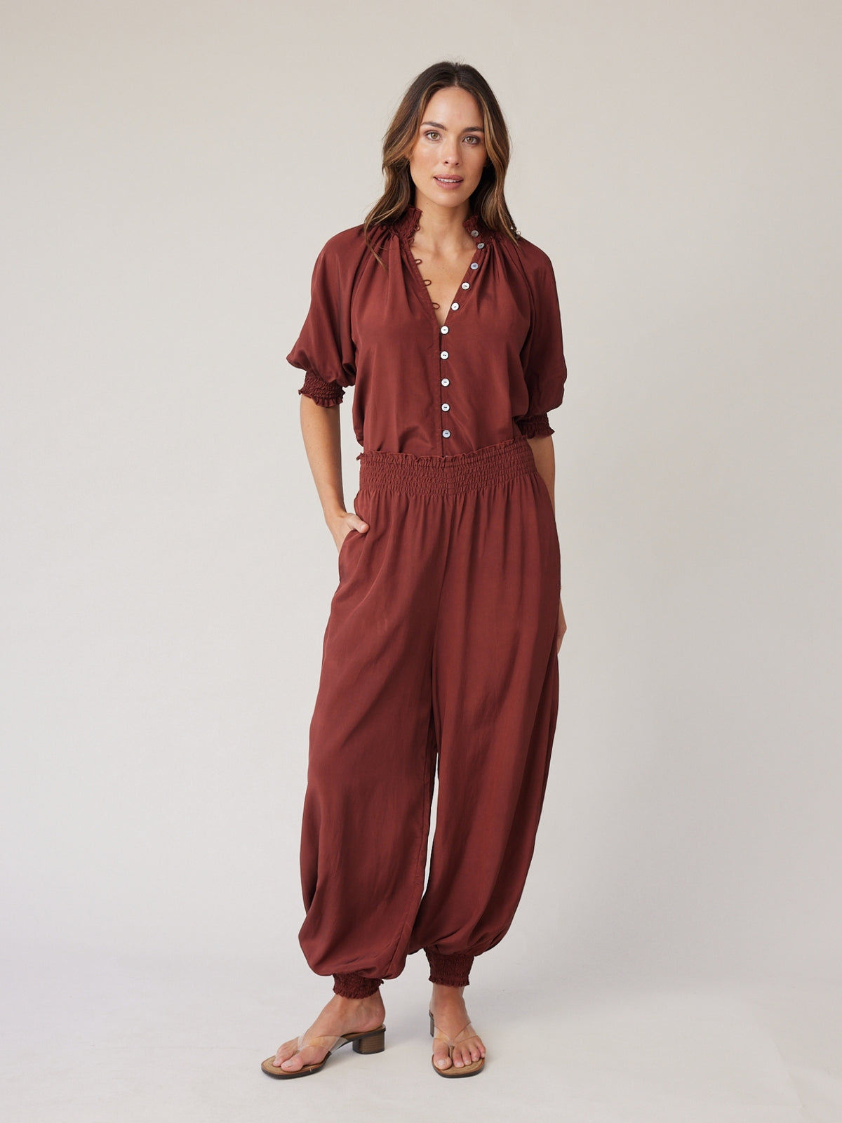 BALLOON PANT MOCHA