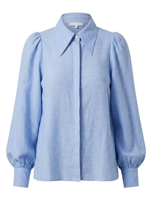 BLOUSON BLOUSE BLUE STRIPE