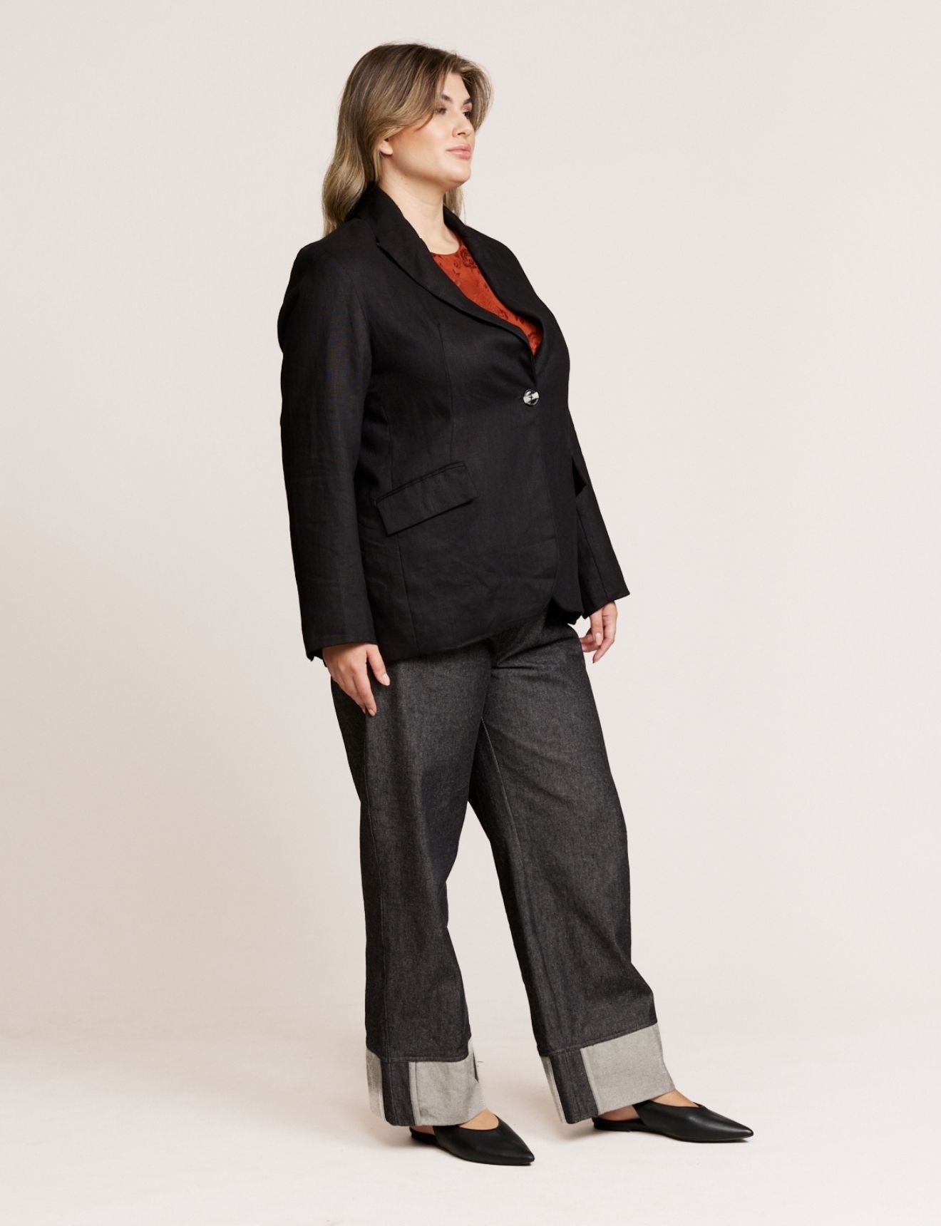 BUTTON BLAZER ONYX