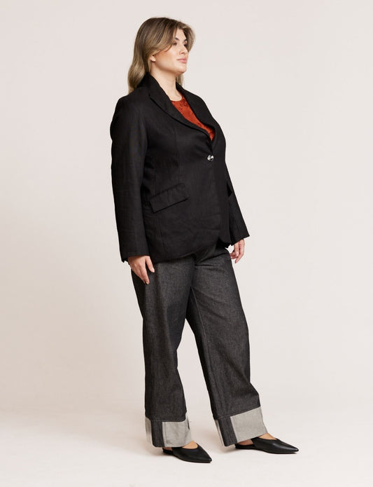 BUTTON BLAZER ONYX