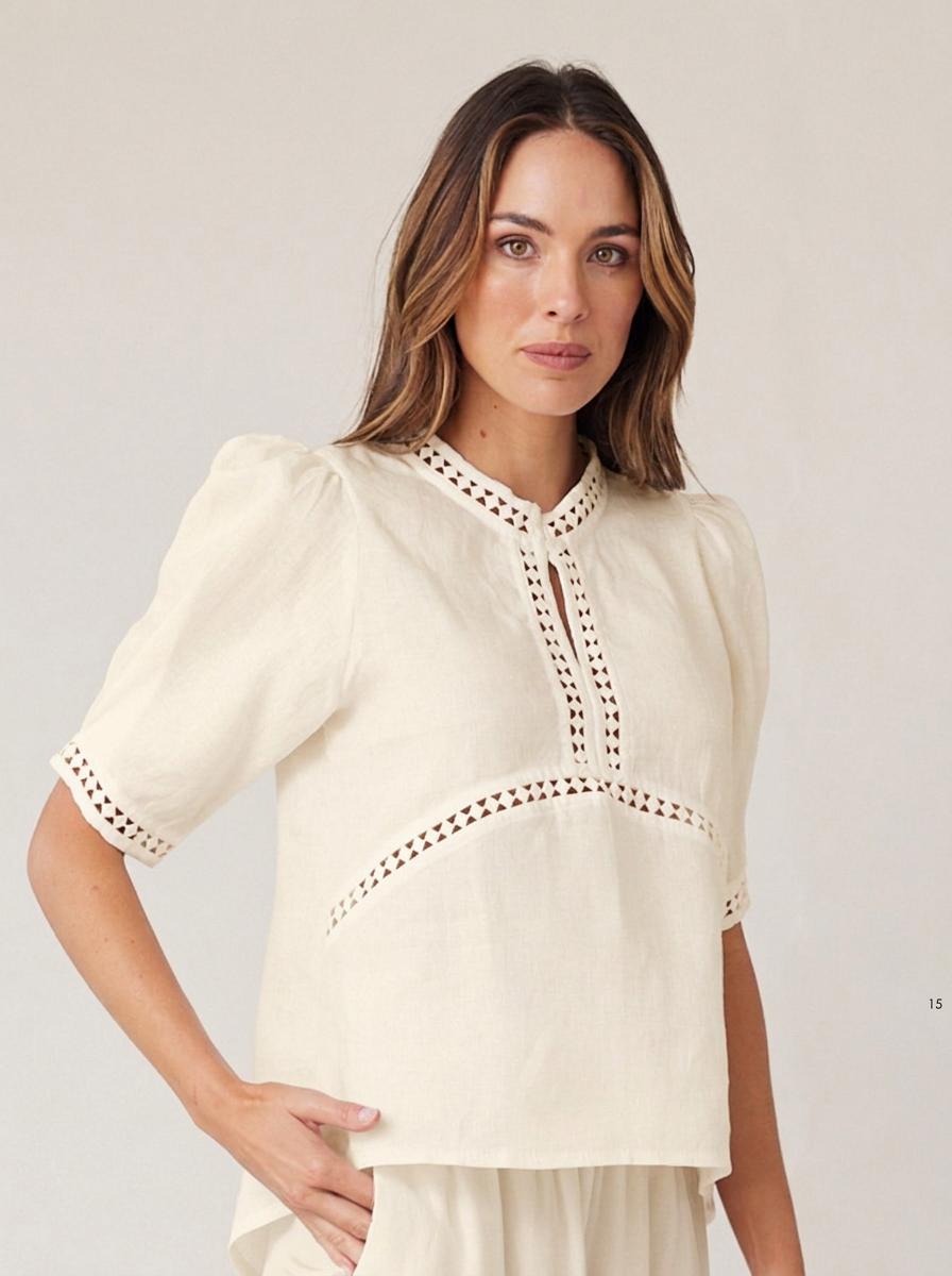 SCULPT TOP ALABASTER