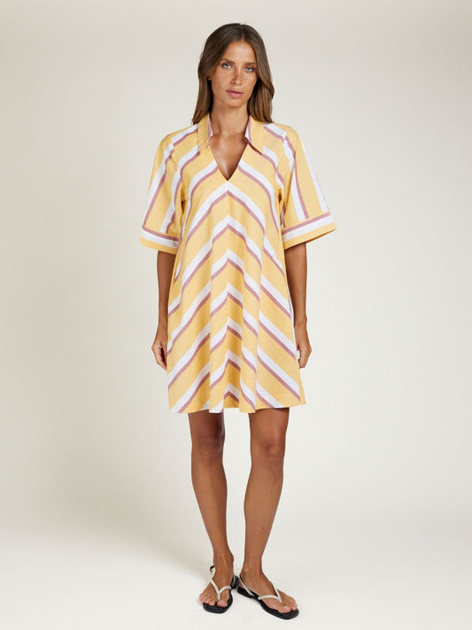 COLLARED MINI SUNSTRIPE