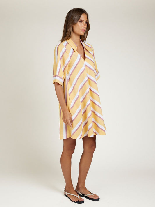 COLLARED MINI SUNSTRIPE