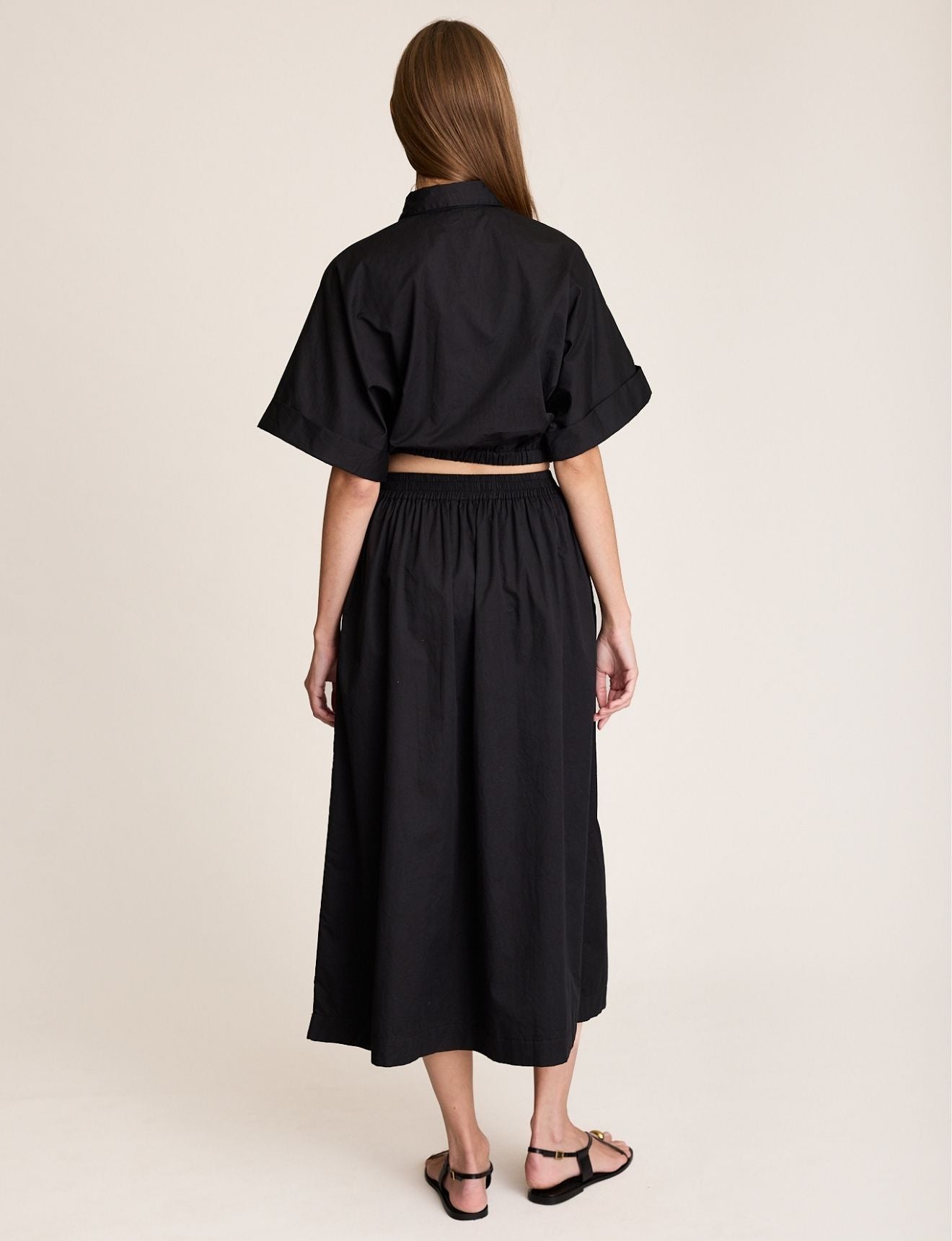 CROP CUFF SHIRT ONYX