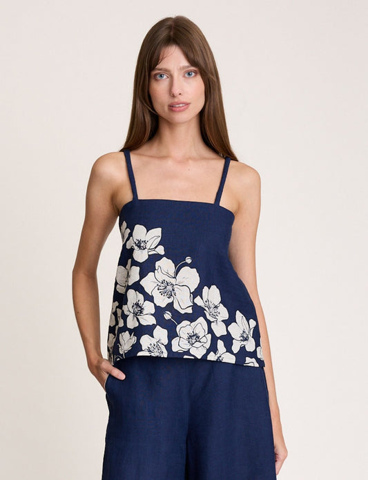 FLEUR CAMI NAVY
