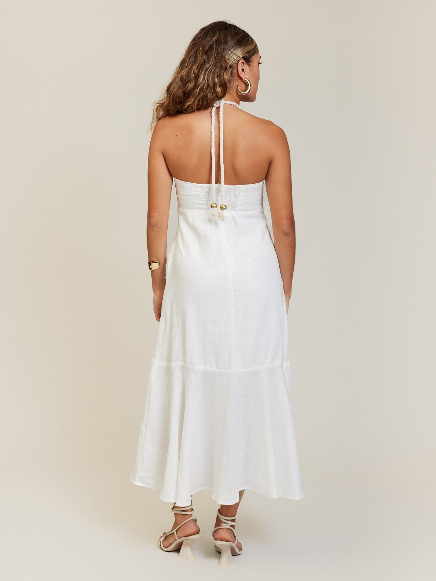 HALTER DRESS IVORY