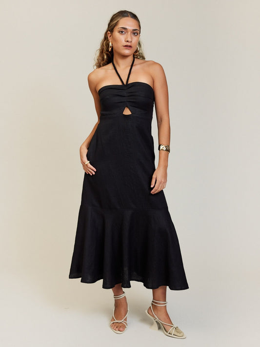 HALTER DRESS ONYX