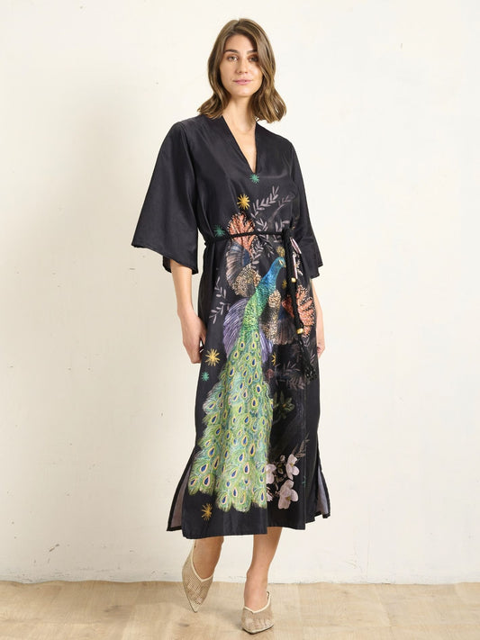 PEACOCK KAFTAN DRESS