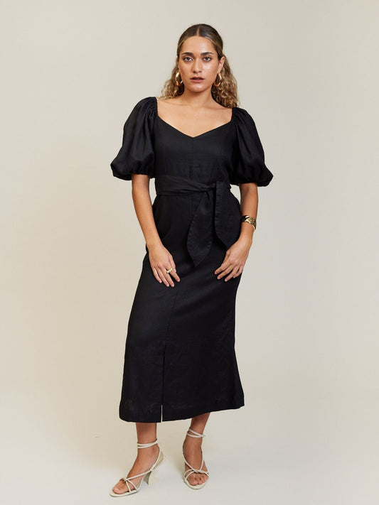 KICK FLARE DRESS ONYX