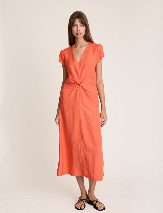 KNOT DRESS CORAL