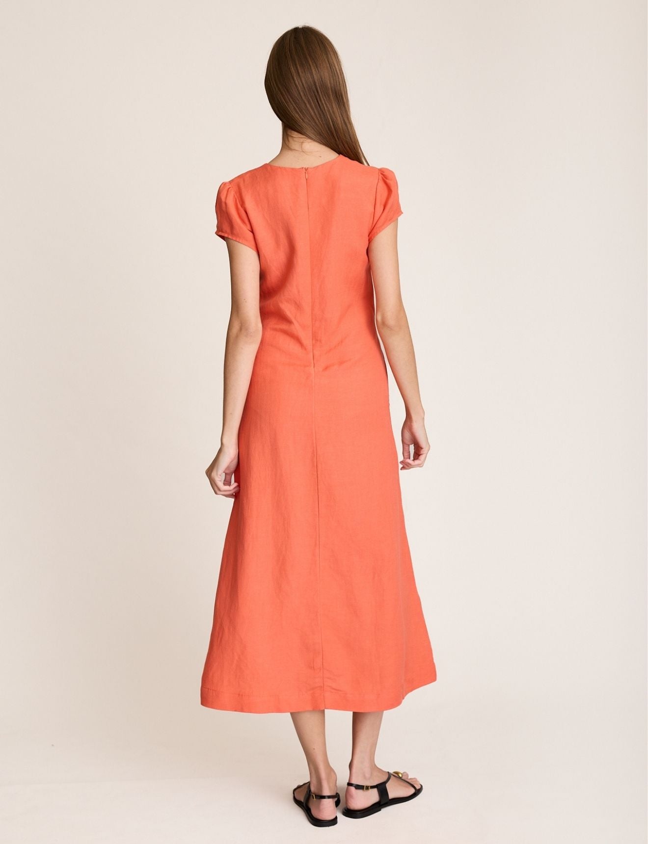 KNOT DRESS CORAL