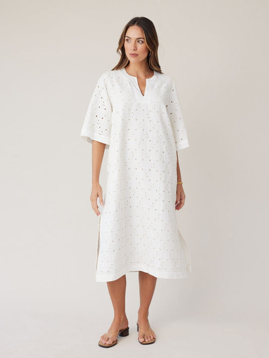 LACE KAFTAN ECRU