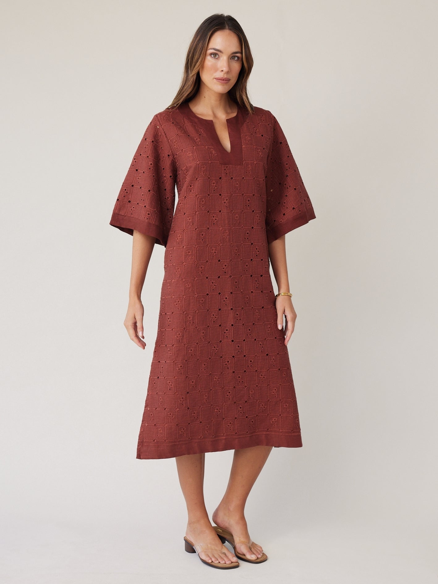 LACE KAFTAN MOCHA