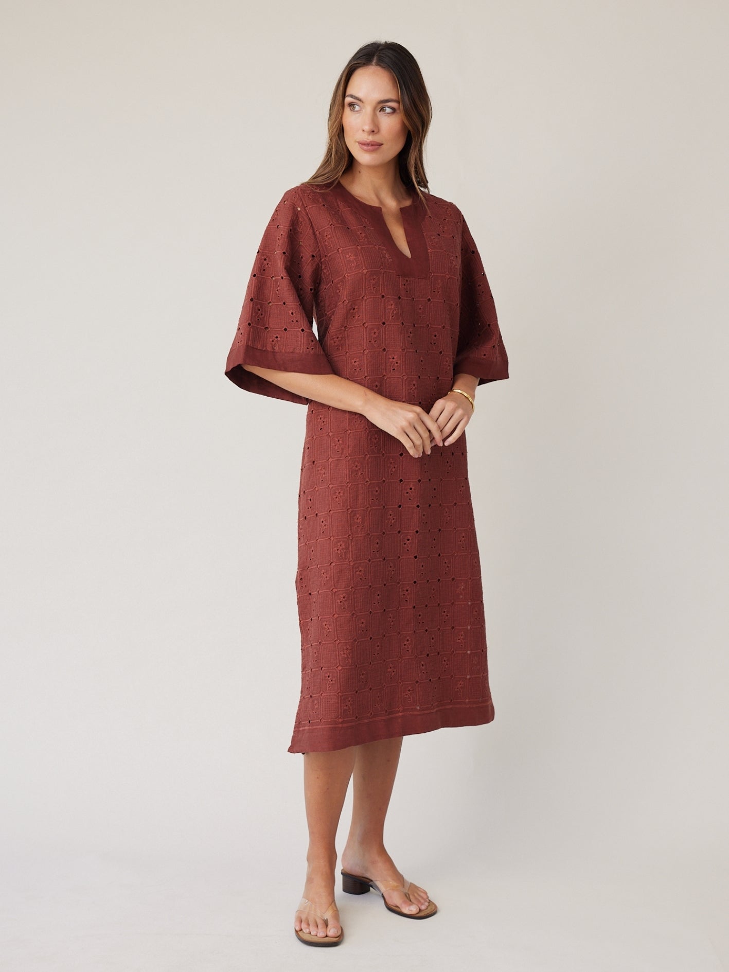 LACE KAFTAN MOCHA