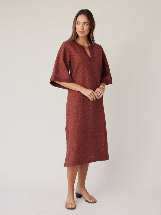 LACE KAFTAN MOCHA