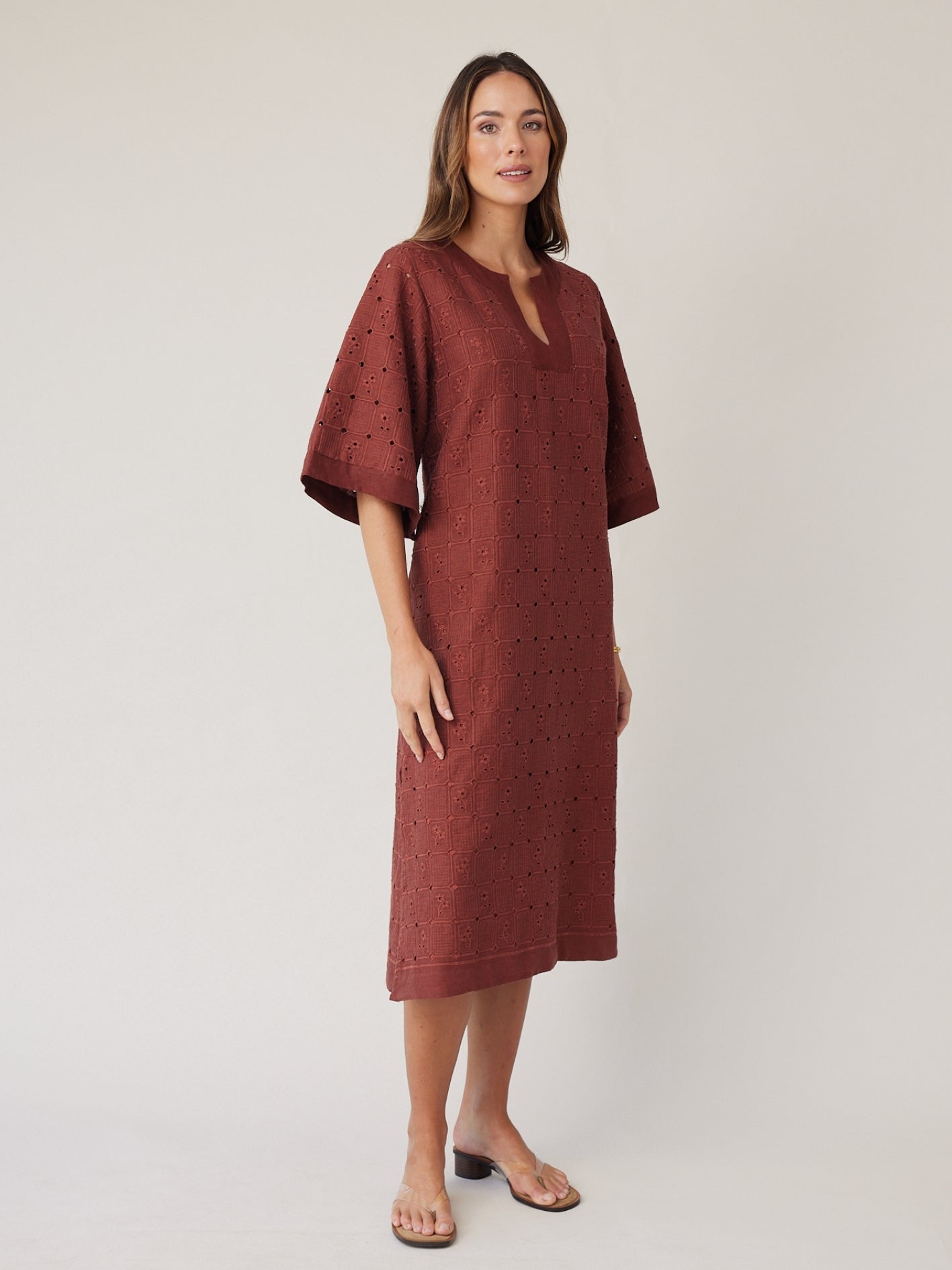 LACE KAFTAN MOCHA