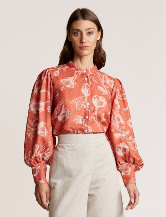 MAGNOLIA BLOUSE COPPER