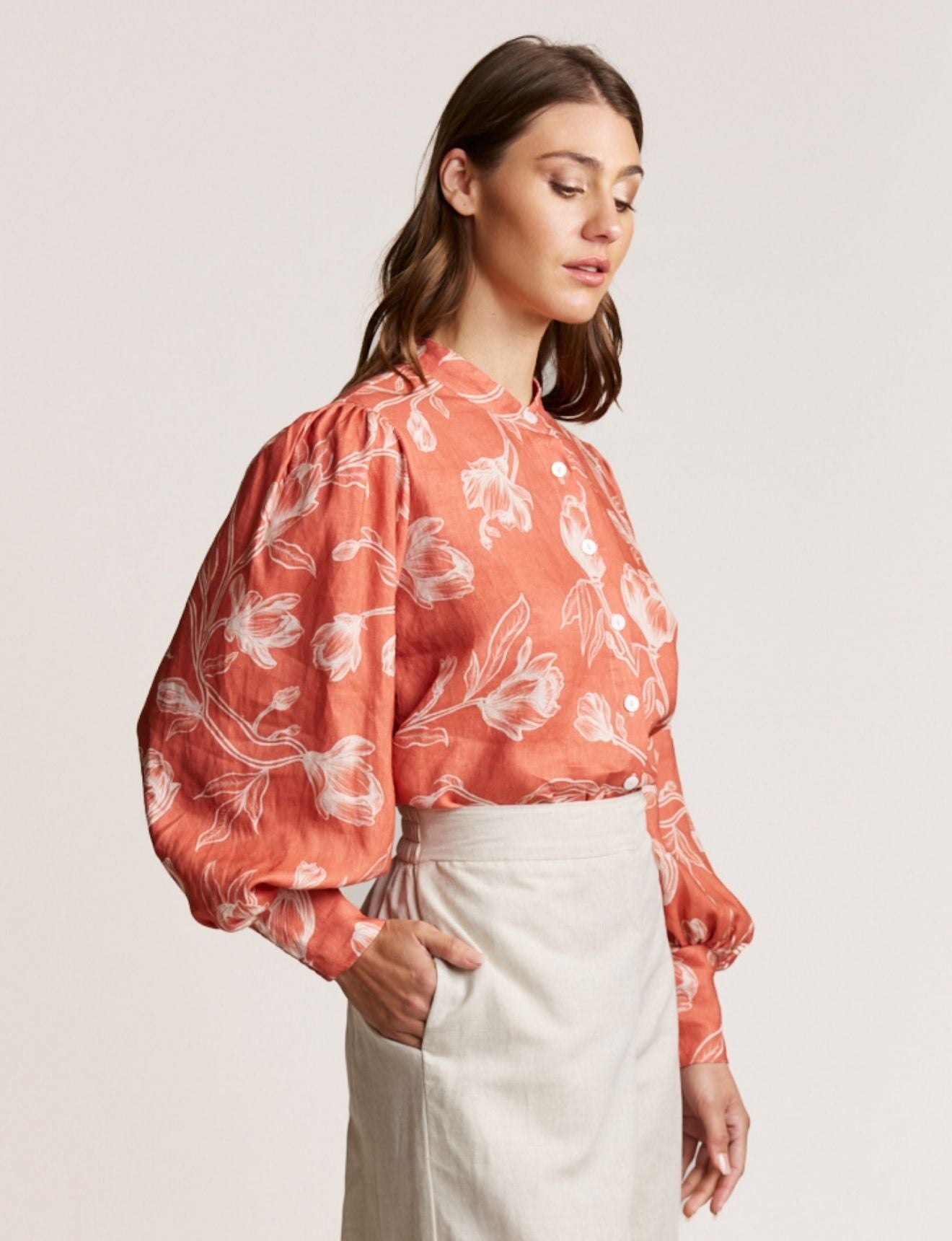 MAGNOLIA BLOUSE COPPER