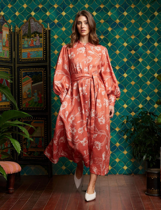 MAGNOLIA DRESS COPPER