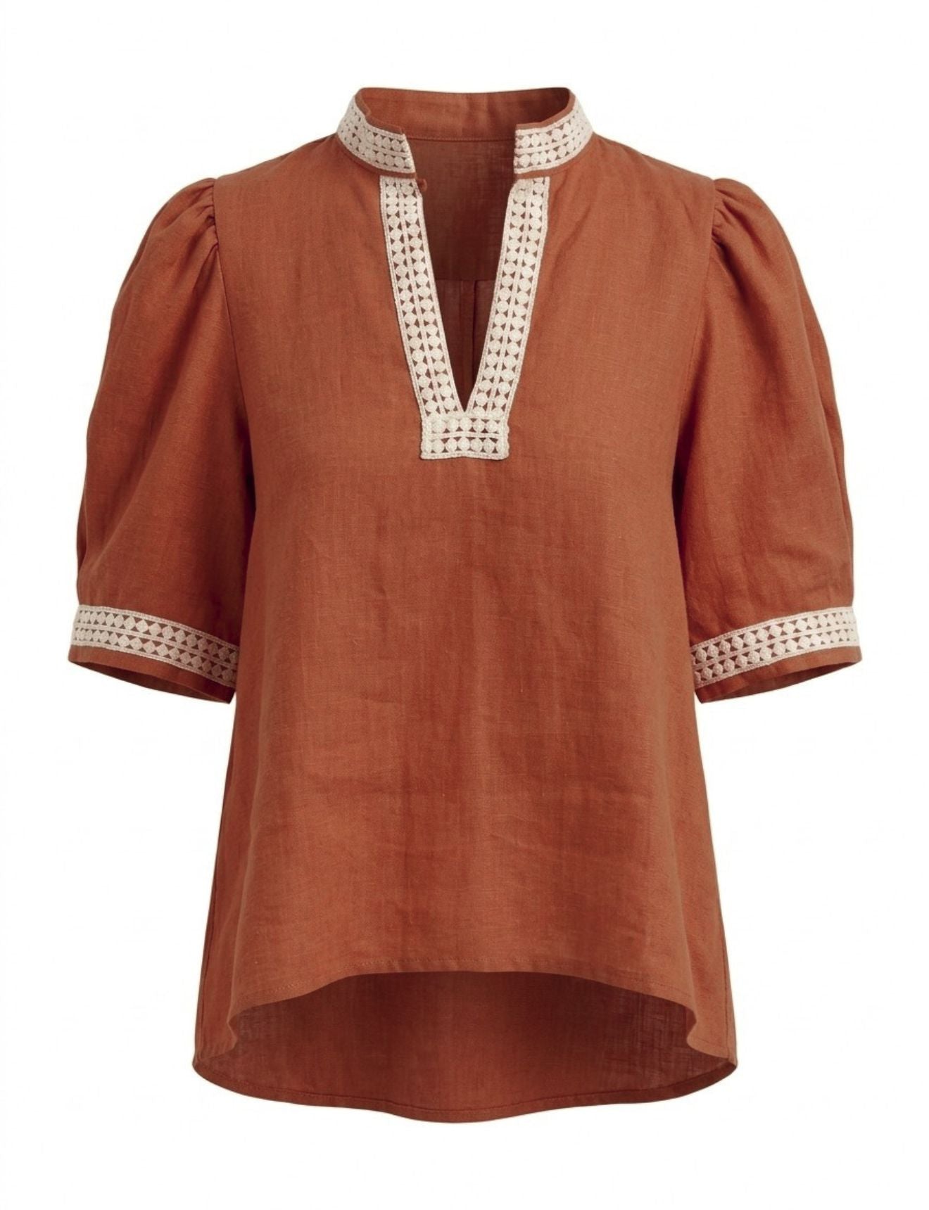 MAZE BLOUSE TERRACOTTA