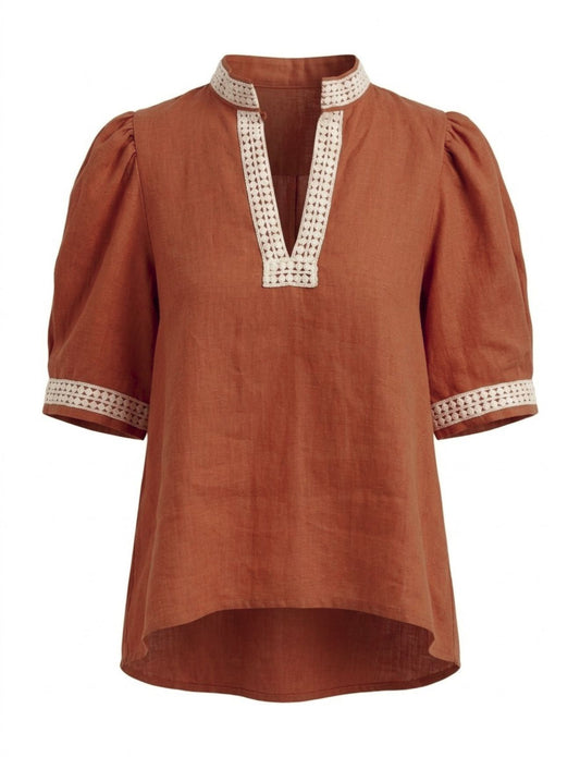 MAZE BLOUSE TERRACOTTA