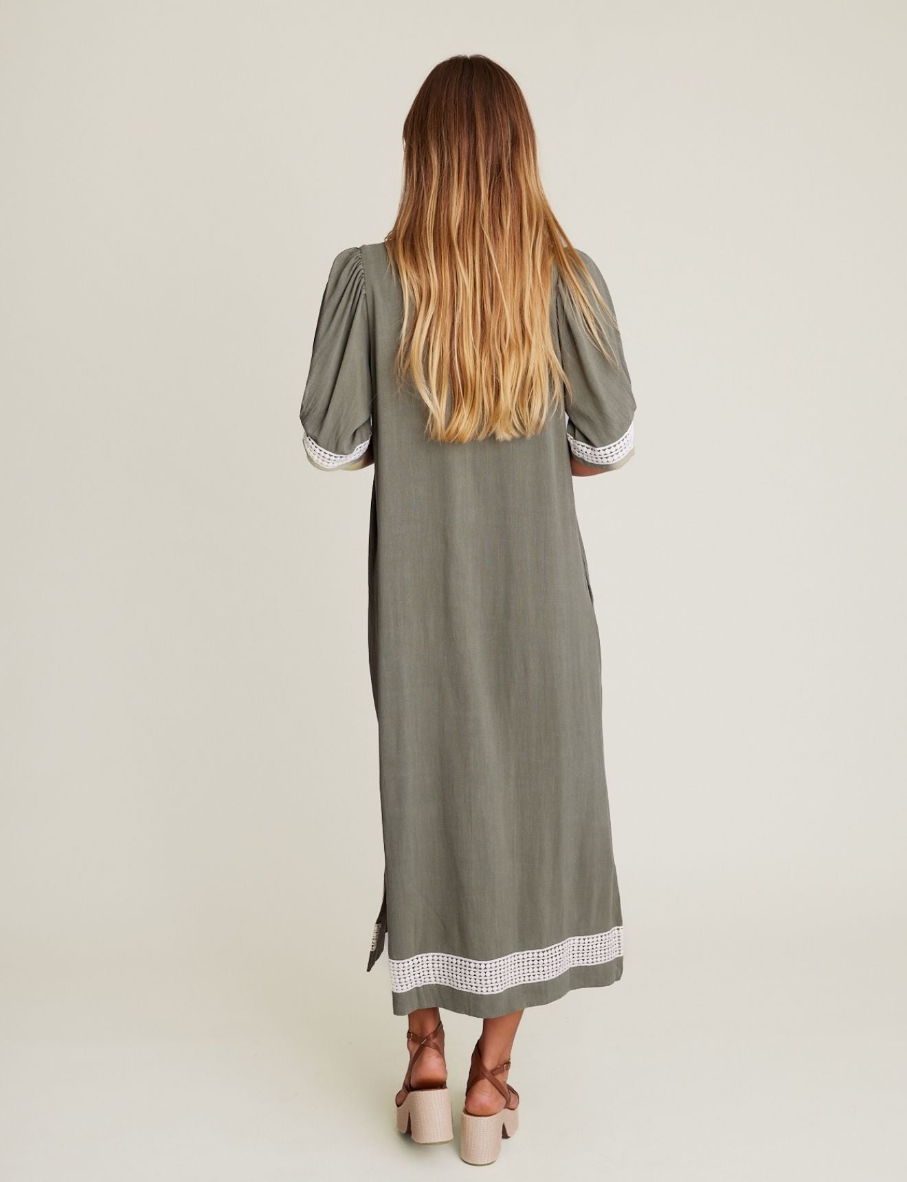 MAZE DRESS SAGE - NEW COLOUR