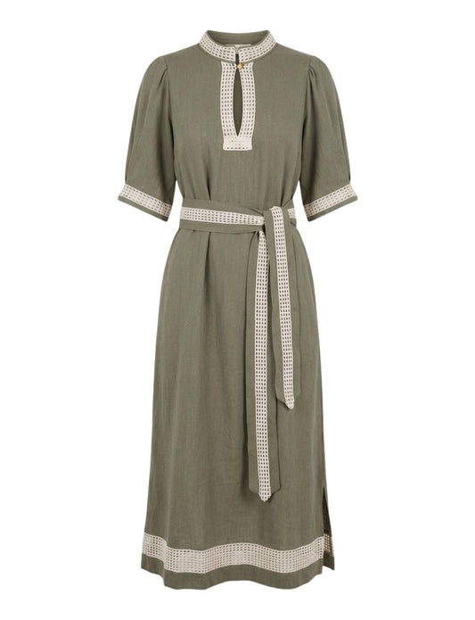 MAZE DRESS SAGE - NEW COLOUR