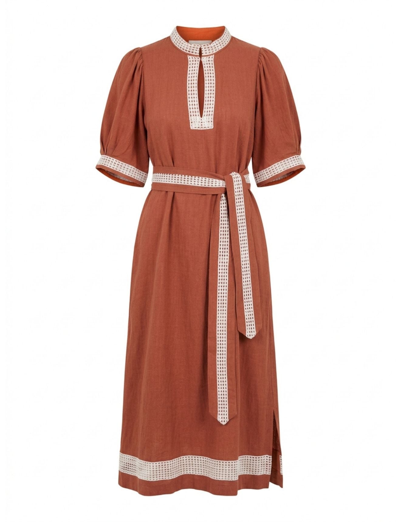 MAZE DRESS TERRACOTTA