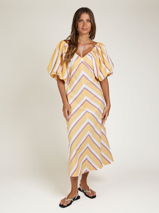 MONUMENT DRESS SUNSTRIPE