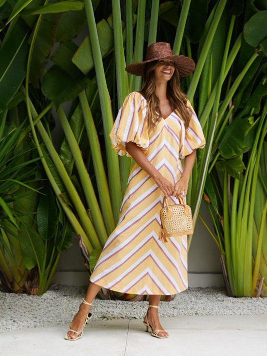 MONUMENT DRESS SUNSTRIPE