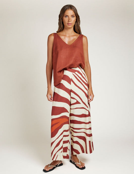 PALAZZO PANT ANIMALE