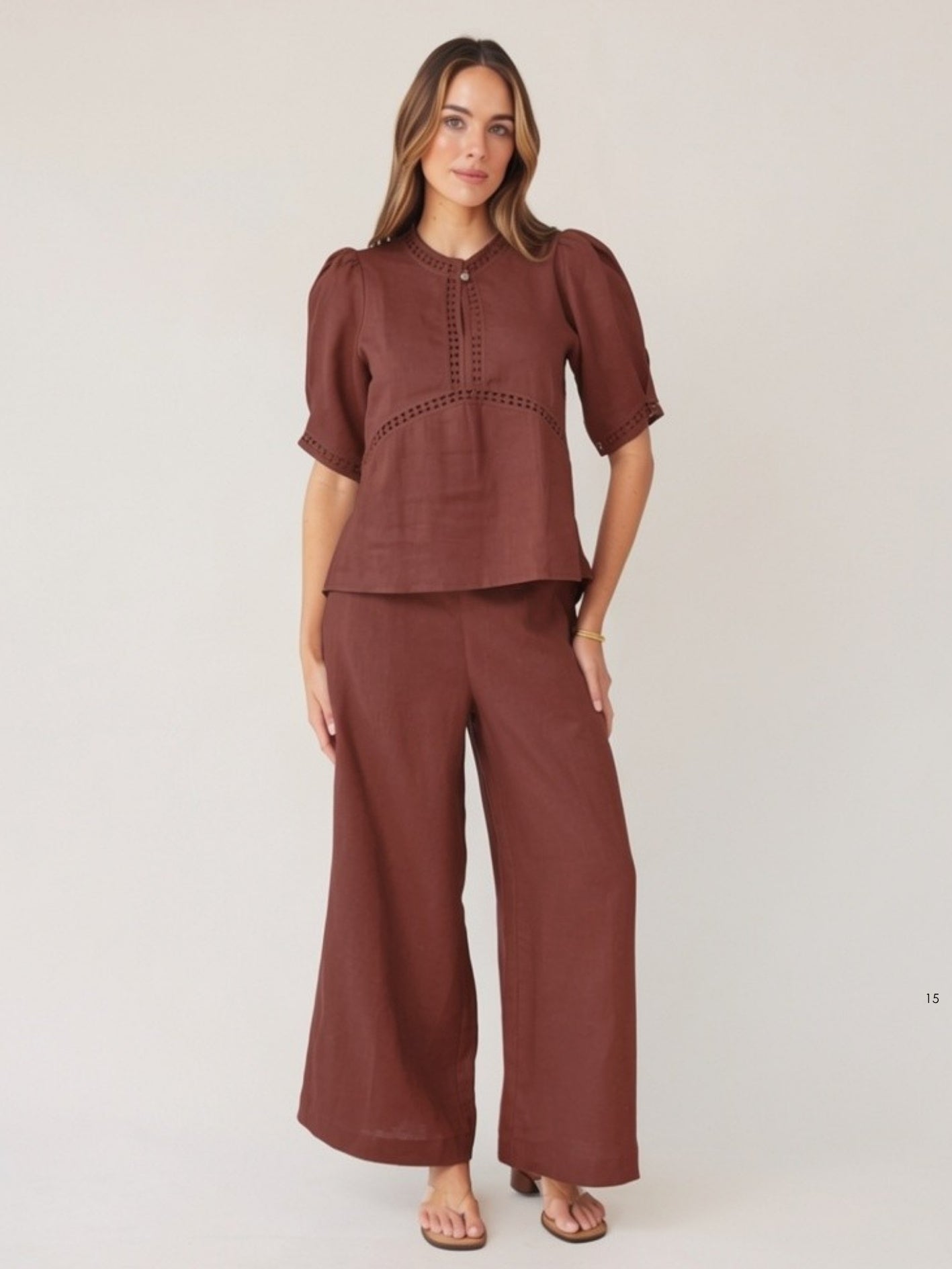 PALAZZO PANT MOCHA