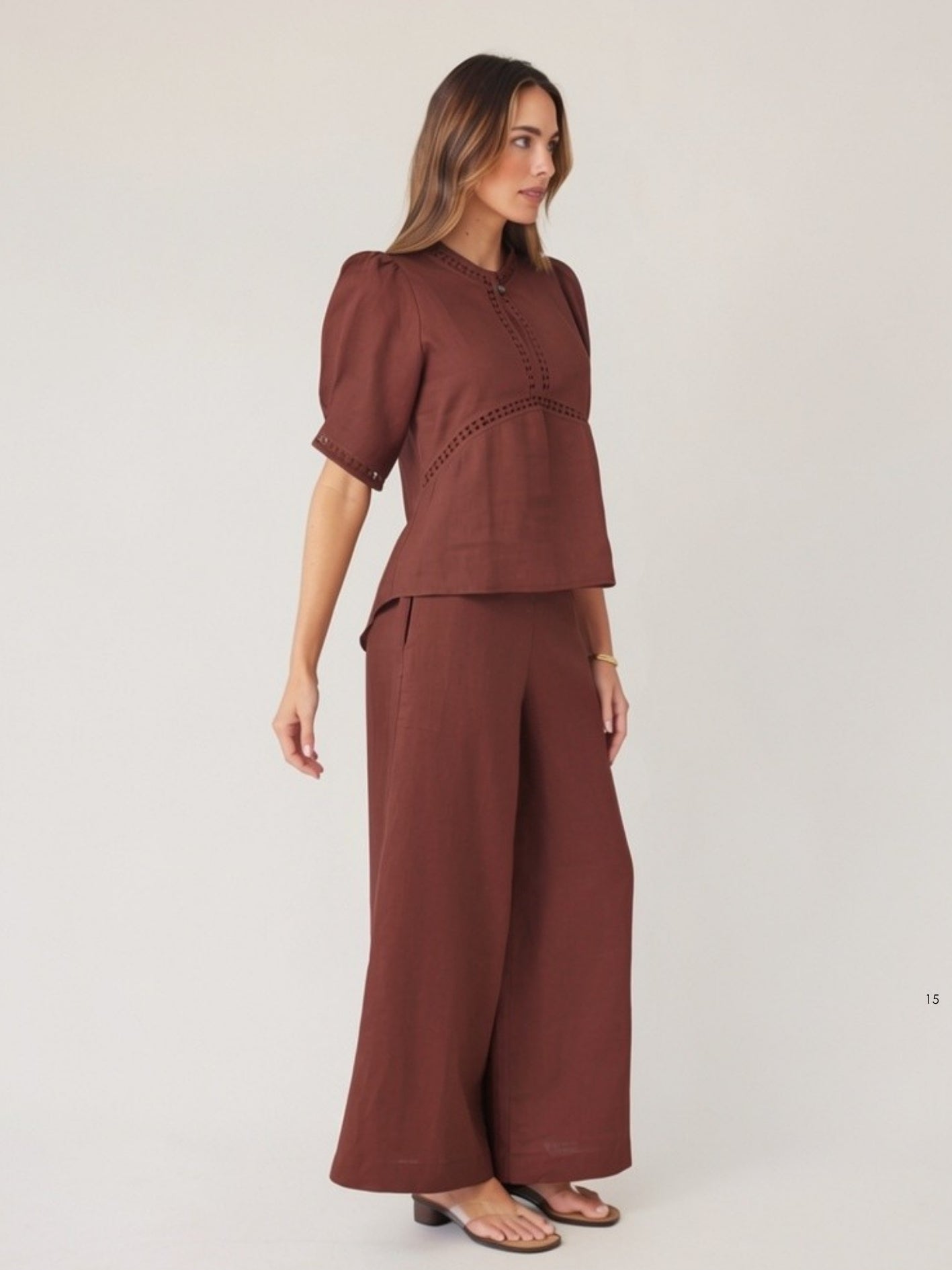 PALAZZO PANT MOCHA