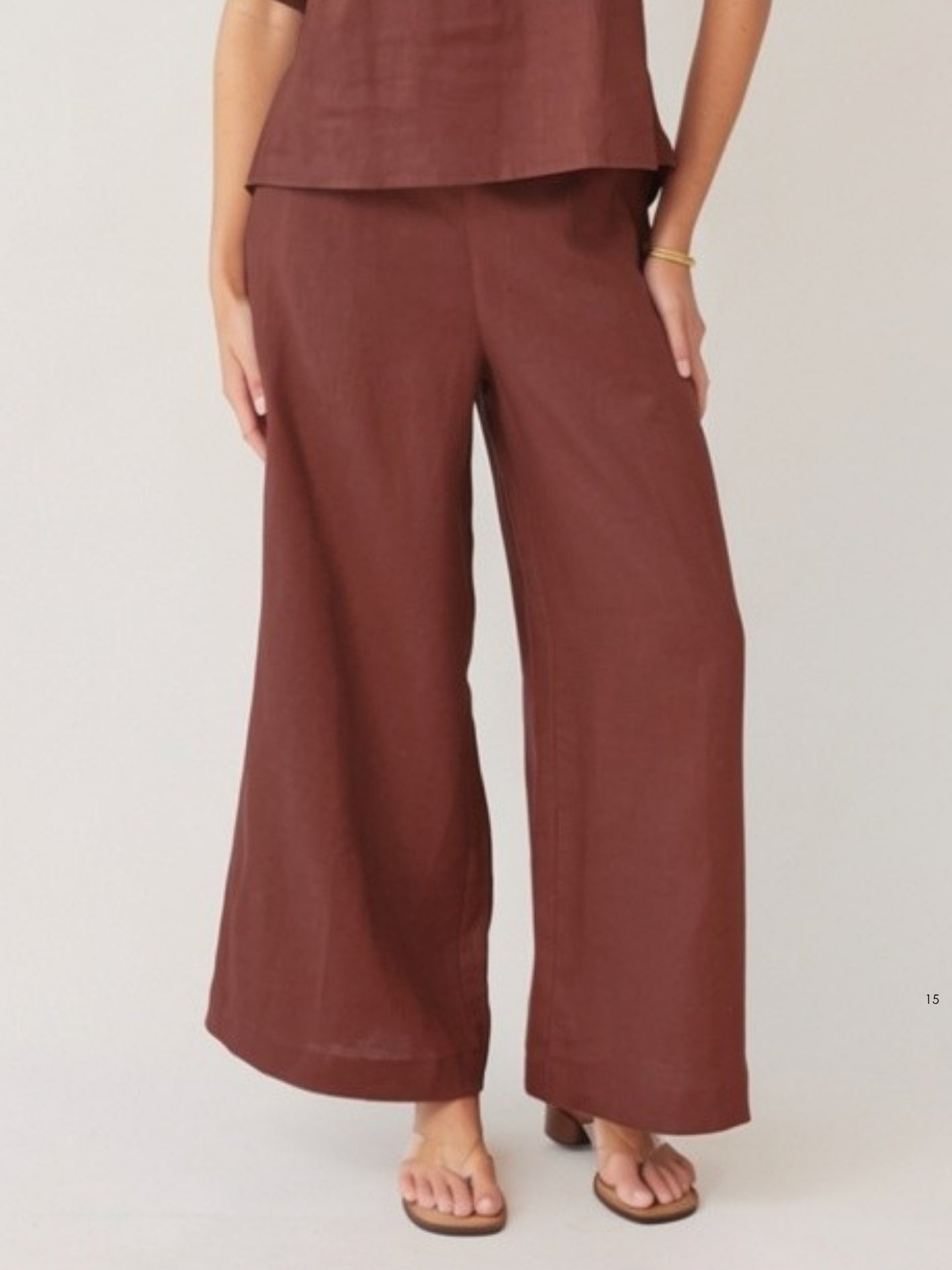 PALAZZO PANT MOCHA