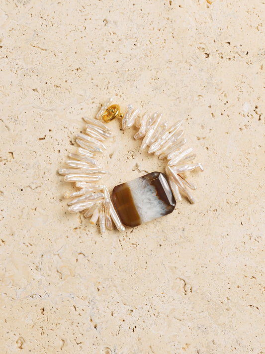 PEARL & AGATE BRACELET