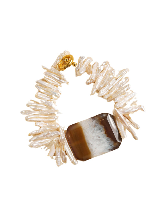 PEARL & AGATE BRACELET