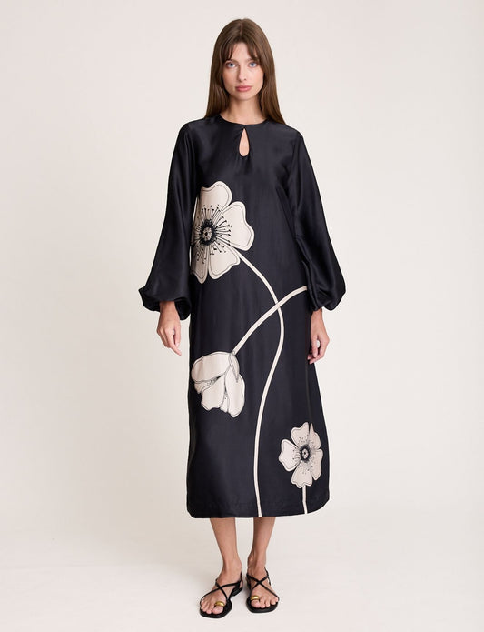 POPPIES DRESS ONYX