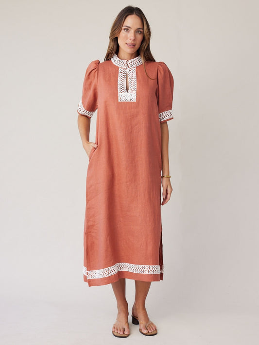 POSSE DRESS TERRACOTTA