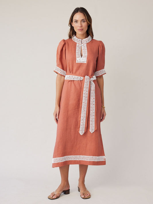 POSSE DRESS TERRACOTTA