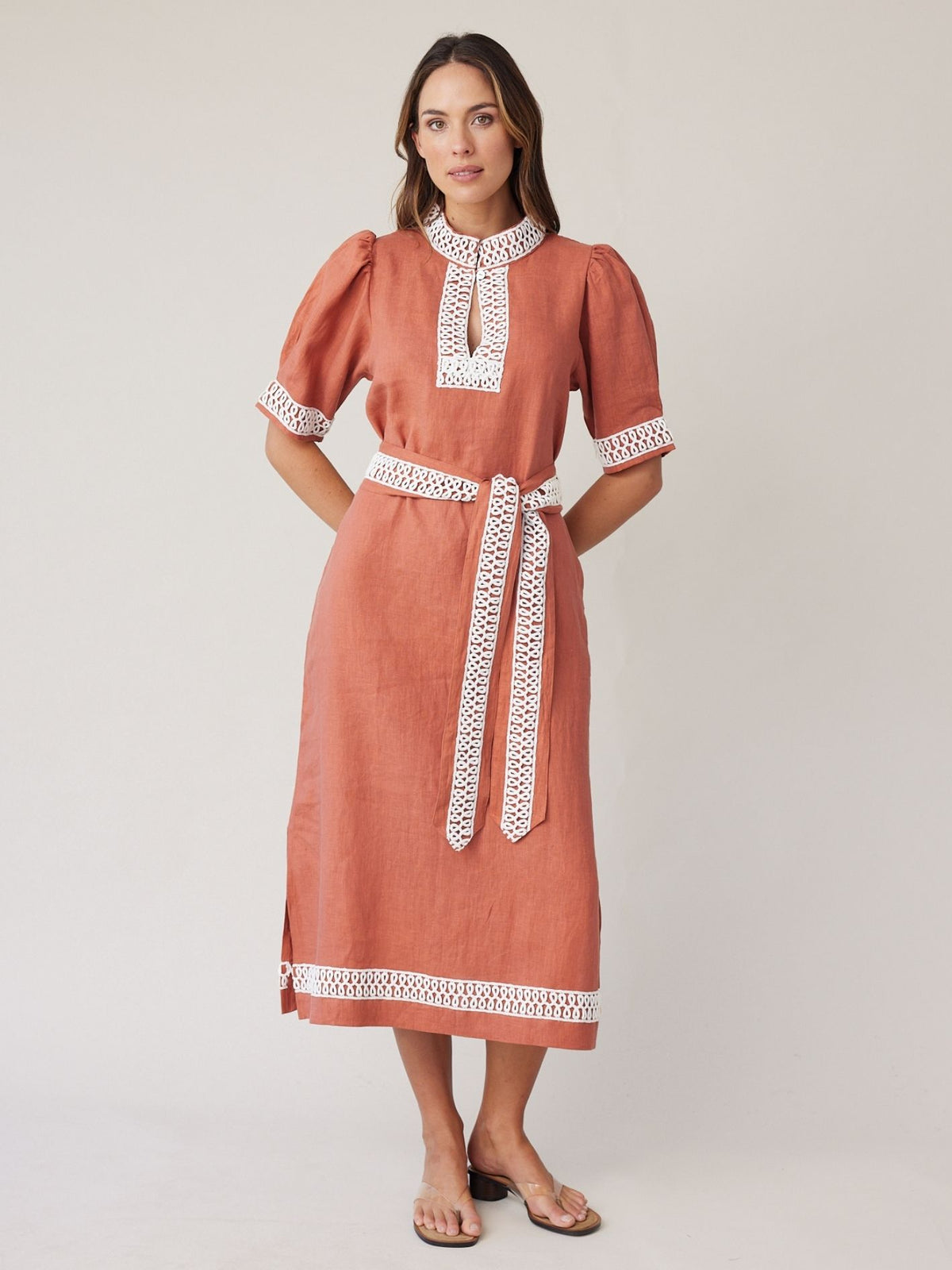 POSSE DRESS TERRACOTTA