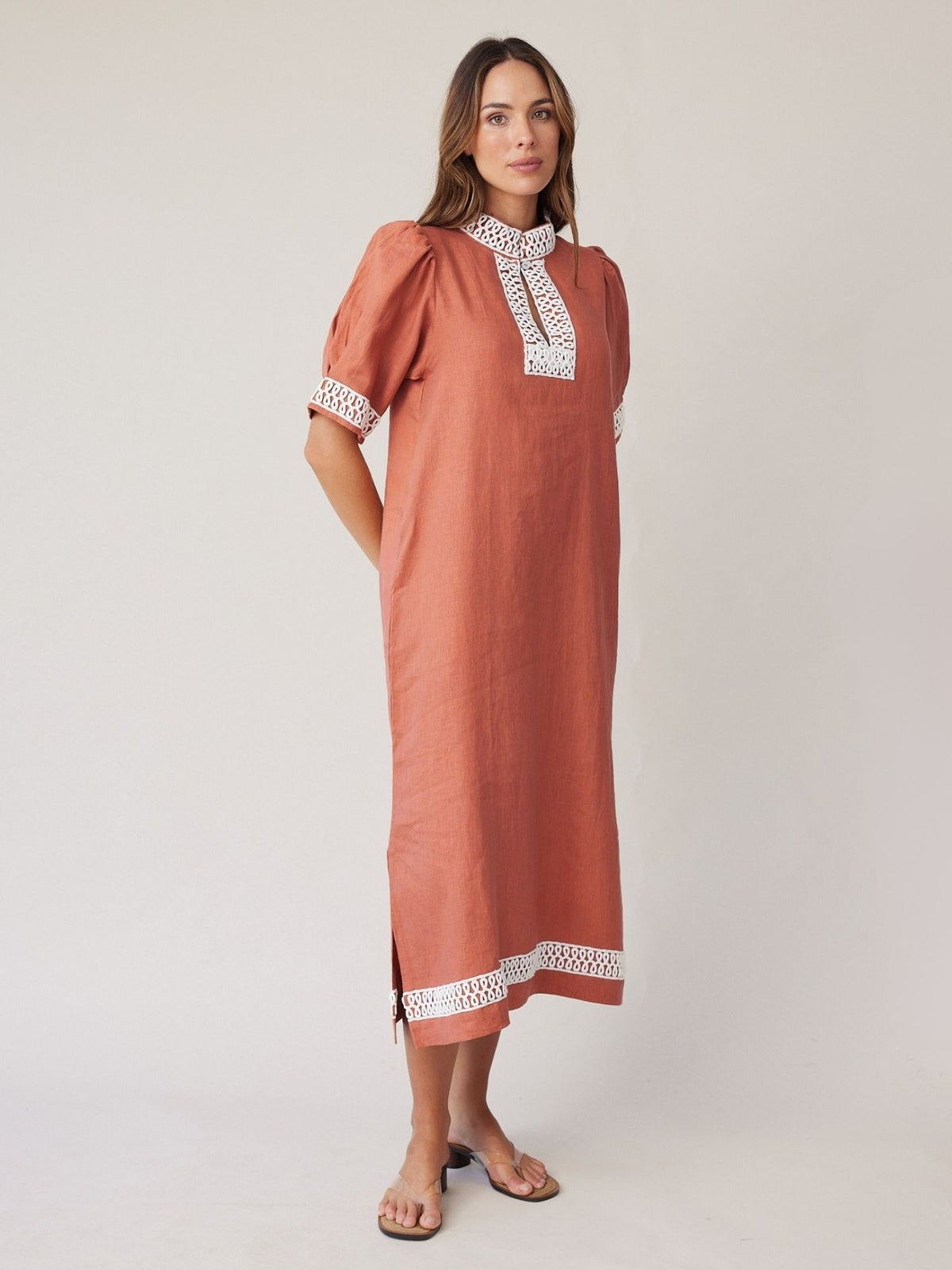 POSSE DRESS TERRACOTTA