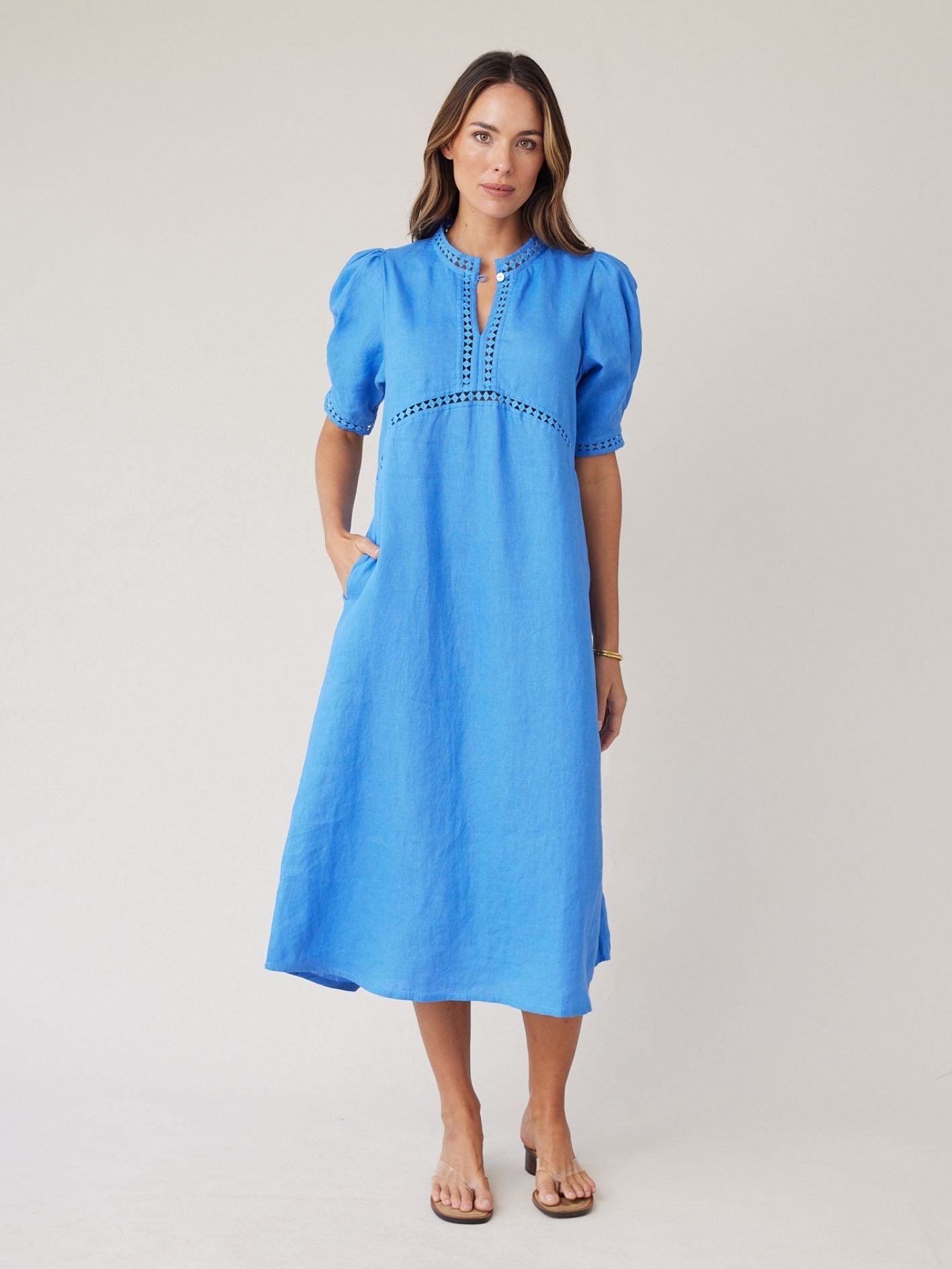 SCULPT DRESS AZURE