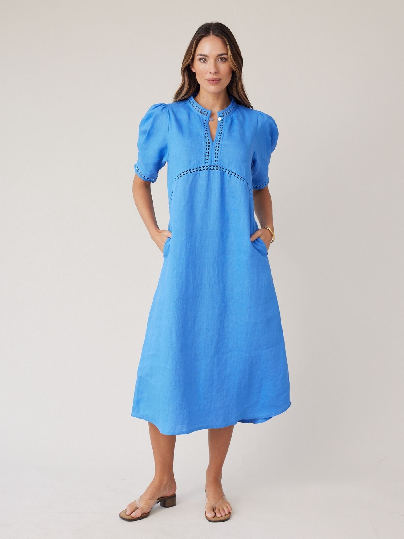 SCULPT DRESS AZURE