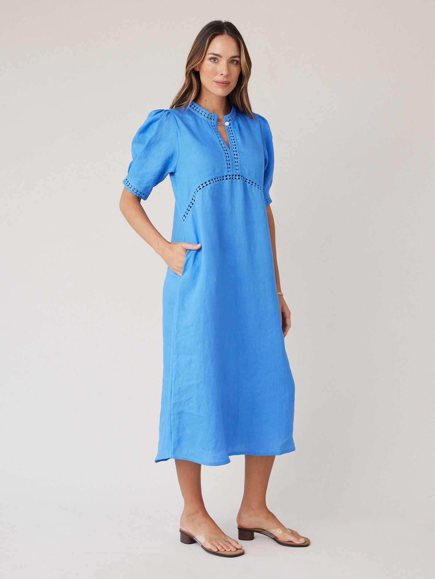 SCULPT DRESS AZURE