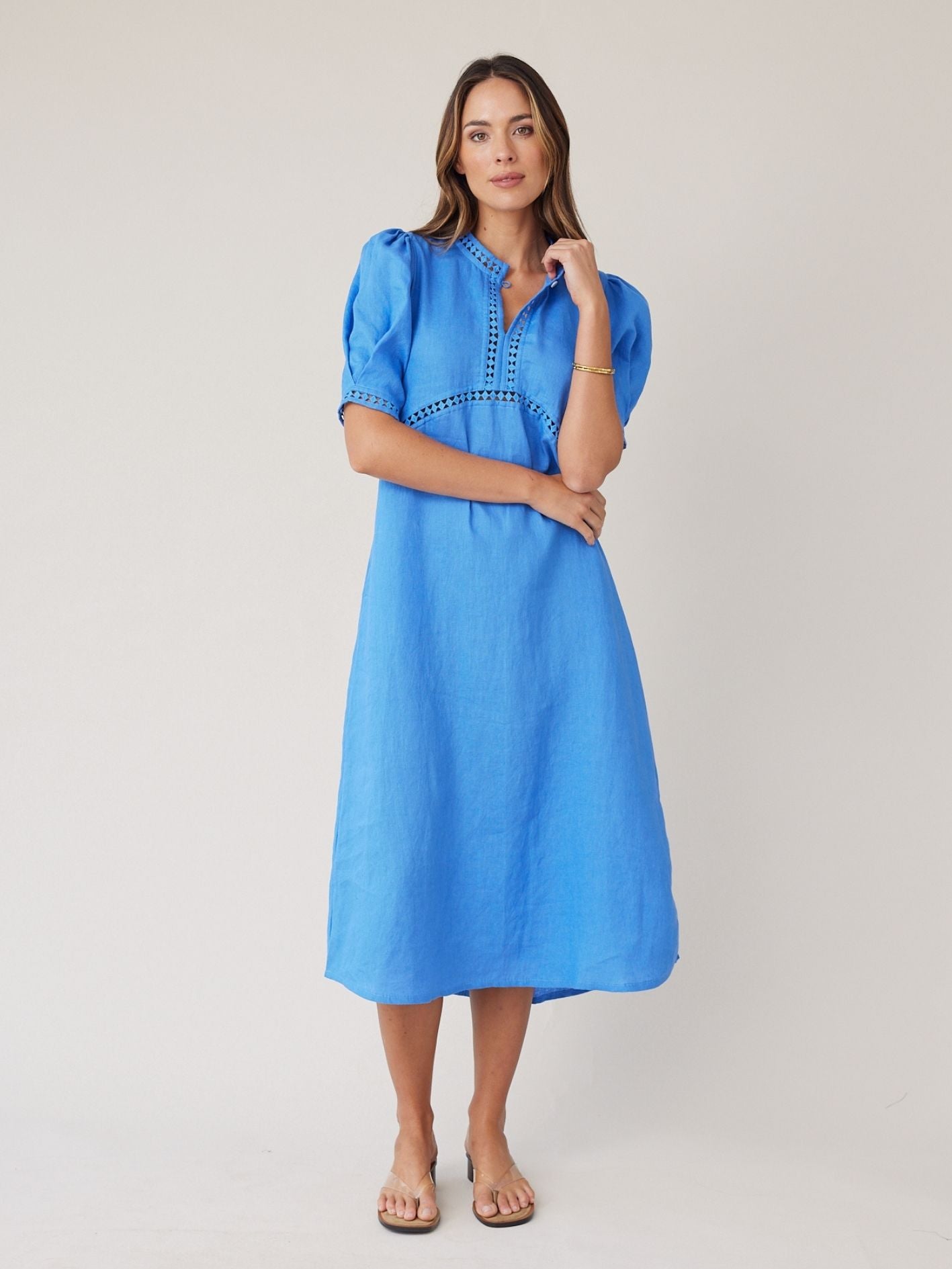 SCULPT DRESS AZURE