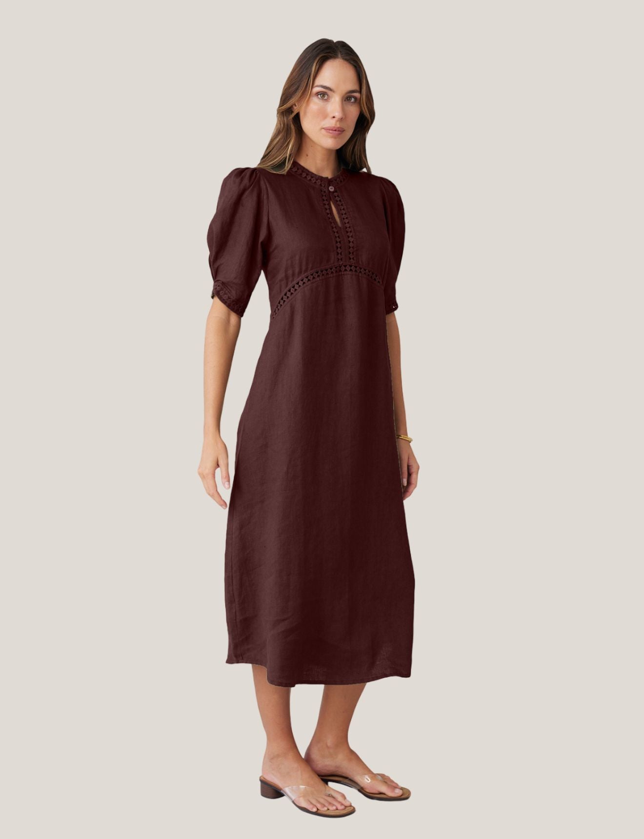 SCULPT DRESS CHOCOLATE - NEW COLOUR!